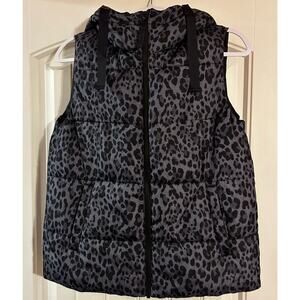 GAP Black Full Zip Sleeveless Puffer Vest Womens Size XS Cold Control New